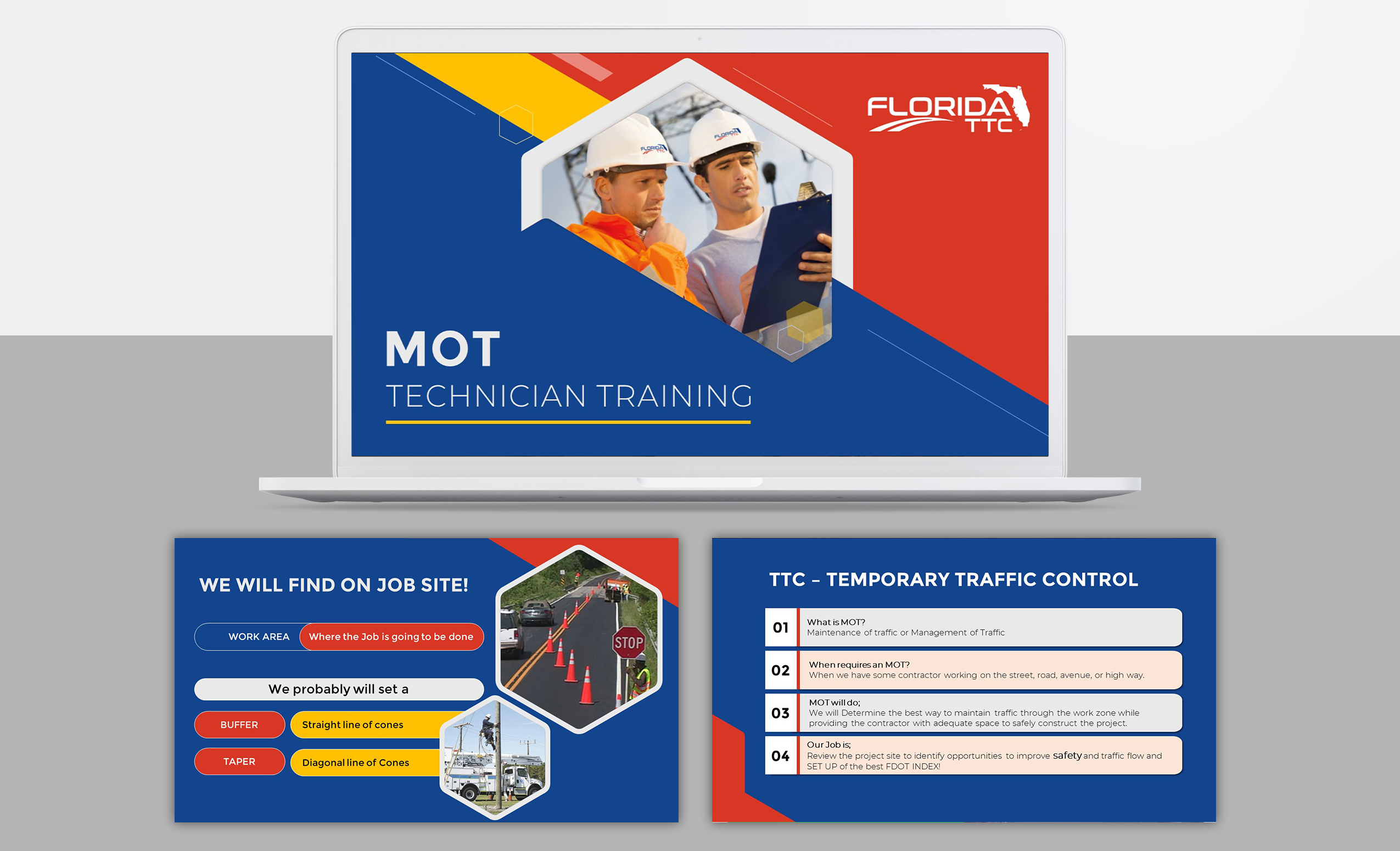 MOT Technician training powerpoint presentation deck design